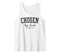 Christian Shirts Women Men Chosen by God Worship Jesus Love Tank Top