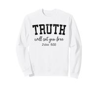 Christian Shirts Women Men TRUTH Will Set You Free Jesus Sweatshirt
