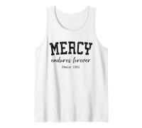 Christian Shirts Women Mercy Endures Forever Worship Jesus Tank Top