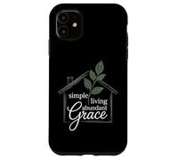 Christian Simple Living Abundant Grace Faithful Journey Case for iPhone 11