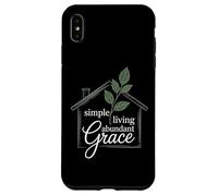 Christian Simple Living Abundant Grace Faithful Journey Case for iPhone XS Max