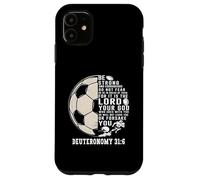 Christian Soccer Scripture Verse Faith Sports Case for iPhone 11
