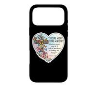 Christian Social Worker Work Is My Ministry Bible Floral Case for iPhone 17 Pro Max