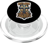 Christian Social Worker Work Is My Ministry Bible Verse PopSockets PopGrip for MagSafe