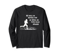 Christian Sports Athlete Christian Dad Jesus My Rear Guard Long Sleeve T-Shirt