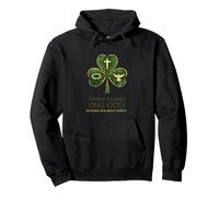Christian St Patrick's Day Three Leaves One God Trinity Pullover Hoodie