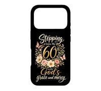 Christian Stepping Into My 60th With God's Grace Gift Case for iPhone 17 Pro