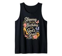 Christian Stepping Into My Birthday with God's Grace Tank Top