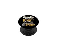 Christian Stop Me And I'll Pray For You Prayer Warrior PopSockets Adhesive PopGrip