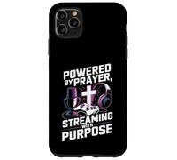 Christian Streamer Powered by Prayer Streaming with Purpose Case for iPhone 11 Pro Max