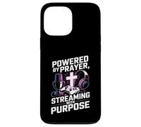 Christian Streamer Powered by Prayer Streaming with Purpose Case for iPhone 13 Pro Max