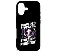 Christian Streamer Powered by Prayer Streaming with Purpose Case for iPhone 17
