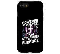Christian Streamer Powered by Prayer Streaming with Purpose Case for iPhone SE (2020) / 7/8
