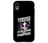 Christian Streamer Powered by Prayer Streaming with Purpose Case for iPhone XR