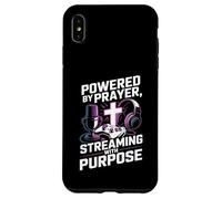 Christian Streamer Powered by Prayer Streaming with Purpose Case for iPhone XS Max