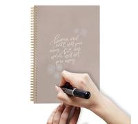 Christian Study Notebook - Faith Devotional Spiral, Journal 150 Pages with Lined Paper for Prayer Notes Religious Reflections Inspirational Bible Writing Book for Men Women Teens Adults Daily