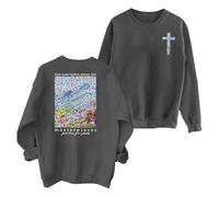Christian Sweatshirt Women Bible Verse Sweatshirts Religious Sayings Pullover Tops Oversized Floral Graphic Shirt 2024 New