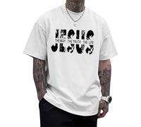 Christian T-Shirts for Men Cotton Jesus Tees Religious Cross Printed T-Shirt Oversized Christ Tops Casual Vacation Clothes