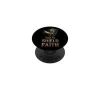 Christian Take Up The Shield Of Faith Gift PopSockets Adhesive PopGrip