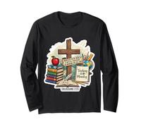 Christian Teacher Teaching is My Ministry Bible Verse Quote Long Sleeve T-Shirt