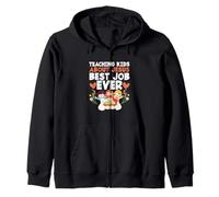 Christian Teacher Teaching Kids About Jesus Best Job Ever Zip Hoodie