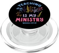 Christian Teacher Teaching Ministry Wildflower Jesus Pastor PopSockets PopGrip for MagSafe