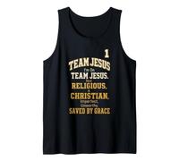 Christian Team Jesus Saved By Grace Faith Gift Tank Top