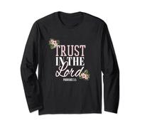 Christian Tees Scripture Tees Bible Verse Trust in the Lord Long Sleeve T-Shirt