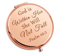 Christian Thank You Gifts Inspirational Compact Mirror Christening Gifts for Girls Motivational Friendship Gifts Baptism Gift Religious Birthday Gifts Friend Folding Makeup Mirror Spiritual Gifts