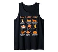 Christian Thanksgiving Bible Verse I Am Thankful for Autumn Tank Top