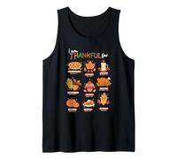 Christian Thanksgiving Bible Verse I Am Thankful for Autumn Tank Top