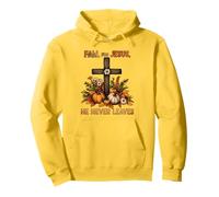 Christian Thanksgiving Cross Bible Religious Fall For Jesus Pullover Hoodie