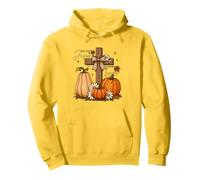 Christian Thanksgiving I Fall For Jesus He Never Leaves Pullover Hoodie