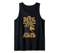 Christian The Devil Saw Me with My Head Down Gift Tank Top