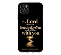 Christian The Lord Himself Goes Before You Bible Verse Gift Case for iPhone 11 Pro Max