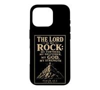 Christian The Lord Is My Rock Psalm 18 Gift Case for iPhone 16 Pro