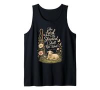 Christian The Lord is My Shepherd Psalm 23:1 Gift Tank Top