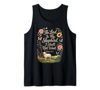 Christian The Lord is My Shepherd Psalm 23:1 Gift Tank Top