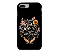 Christian The Lord Rejoices Over You Zephaniah 3:17 Gift Case for iPhone 7 Plus/8 Plus