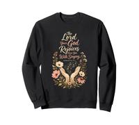 Christian The Lord Rejoices Over You Zephaniah 3:17 Gift Sweatshirt