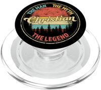 Christian The Man The Myth The Legend Men Personalized Name PopSockets PopGrip for MagSafe
