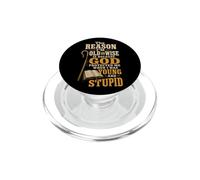 Christian The Reason I'm Old And Wise God Protected Me Gift PopSockets PopGrip for MagSafe