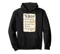 Christian To Do List Wait Patiently Have Faith Prayer Gift Pullover Hoodie