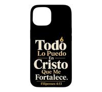 Christian Todo Lo Puedo En Cristo Filipenses 4:13 Case for iPhone 15