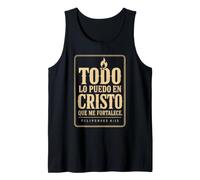 Christian Todo Lo Puedo En Cristo Filipenses 4:13 Tank Top