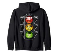 Christian Traffic Signal Stop Slow Go God’s Word Faith Zip Hoodie