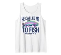 Christian Trout Fishing | He Called Me to Fish Matthew 4:19 Tank Top