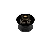 Christian Trust God's Timing He Never Fails Gift PopSockets Adhesive PopGrip