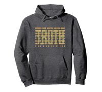 Christian Truth Bible Verse Affirmations for men women Jesus Pullover Hoodie, Adult Unisex, Dark Heather Grey, Large
