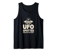 Christian UFO Spotted Unidentified Faith Object Cross Tank Top